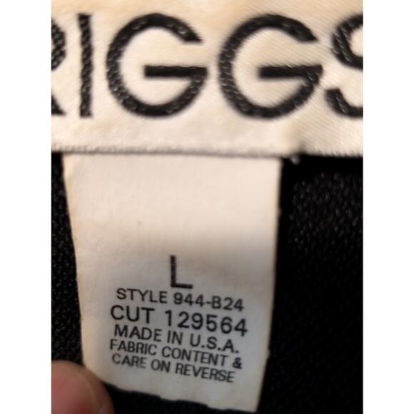 Vintage Briggs Black Button Front Unlined Jacket Womens Size L - Picture 2 of 6